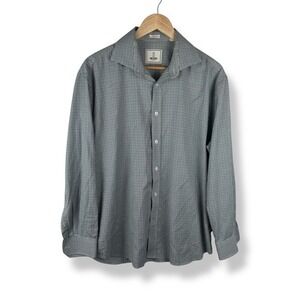 Todd Snyder Mens Button Down Size 17 32 33 Gingham Cotton Dress Shirt Preppy